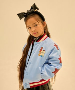 미씽 프렌즈 바시티자켓_스노우블루