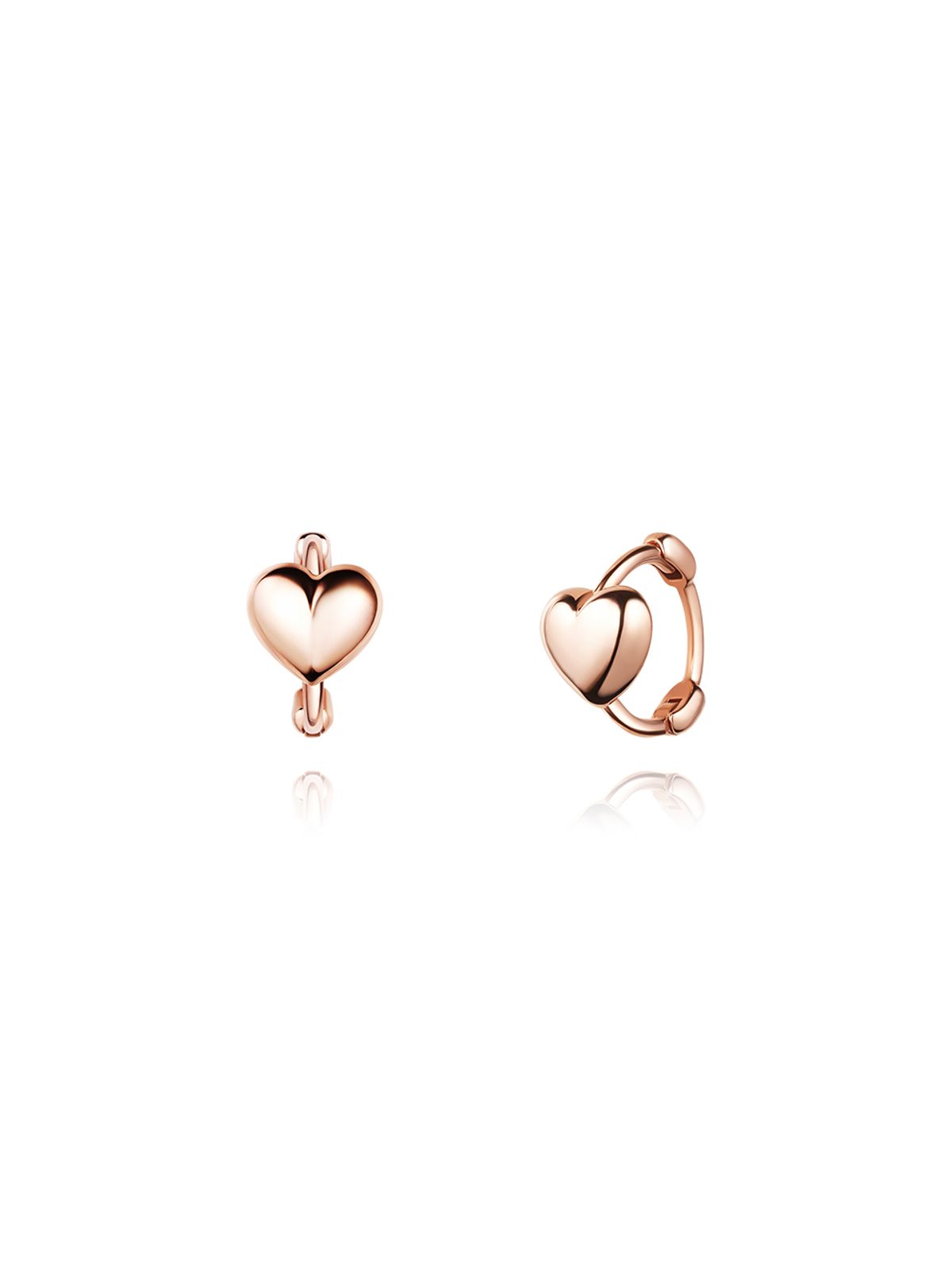 스톤헨지(STONEHENGE) 14K 로즈골드 원터치 귀걸이(싱글) SA25C45K