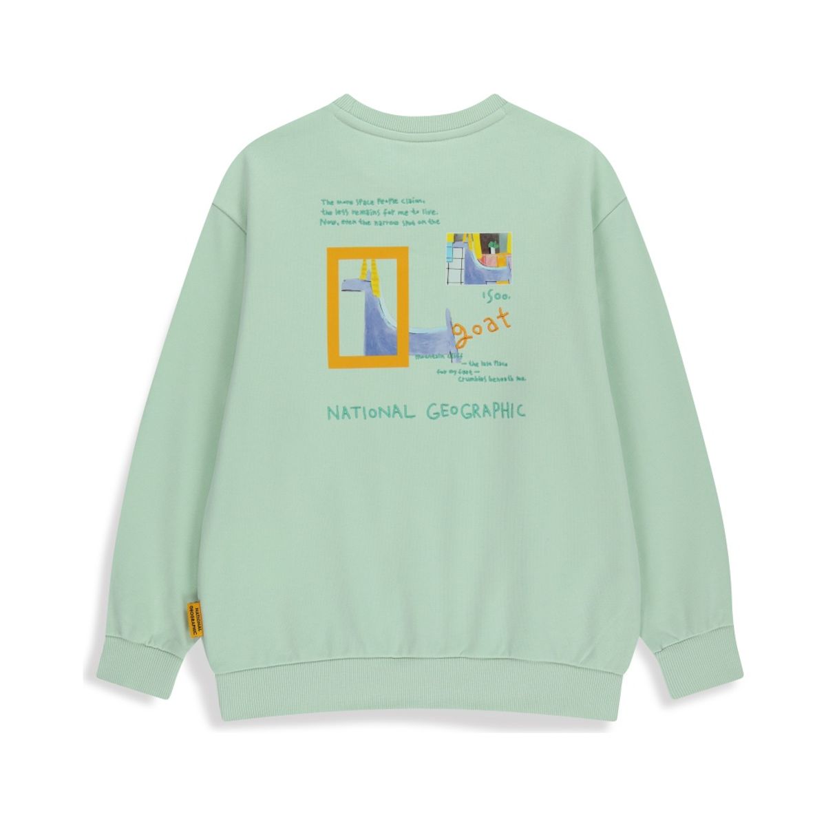 내셔널지오그래픽 키즈(NATIONAL GEOGRAPHIC KIDS) K254USW960 그래픽 맨투맨 LIGHT MINT