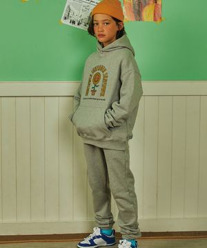 선플라워 후디 셋업_그레이