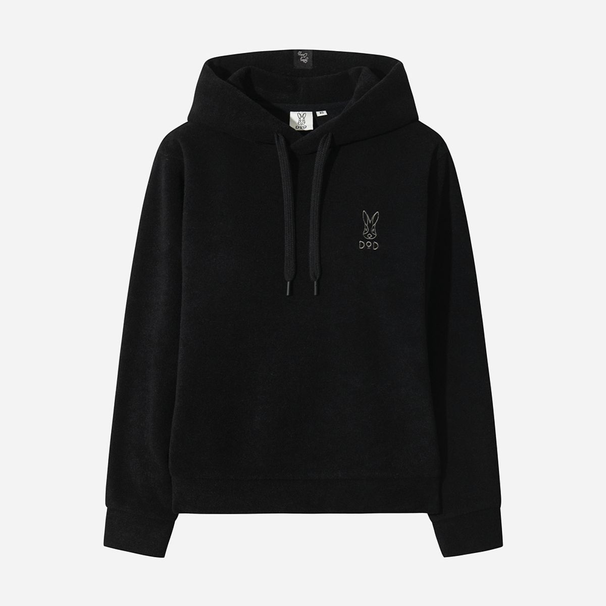 디오디(DOD) 테리업 에센셜 후드 여자(BLACK)