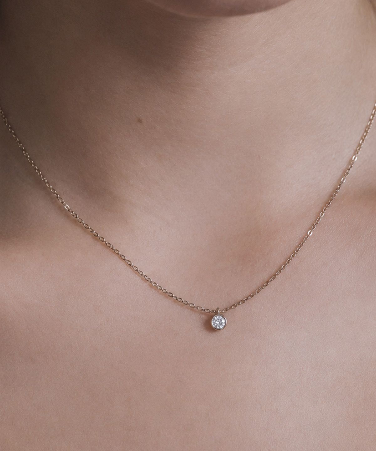 러비앤비(LOVEENB) [14K gold] 노이 1부 랩다이아몬드 목걸이