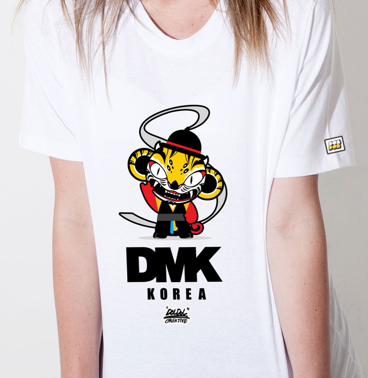 돌돌(DOLDOL) DMK_T-shirts_56 데블몽키 타이거 코리아 그래피티 티셔츠 반팔티