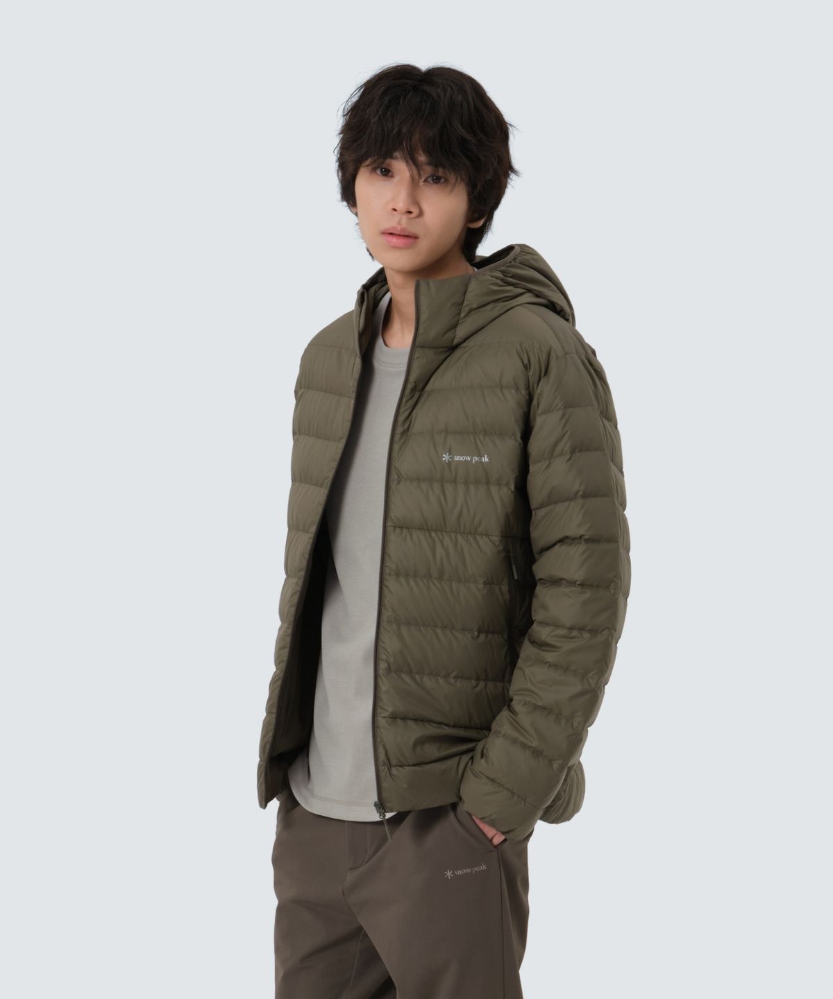 스노우피크 어패럴(SNOWPEAK APPAREL) 에어노바 퍼텍스 경량 다운 자켓 (S25WMPDJ12) Yellow Khaki