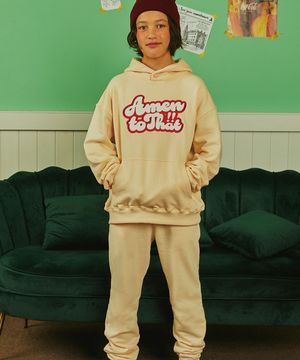 아멘 후디 셋업_크림