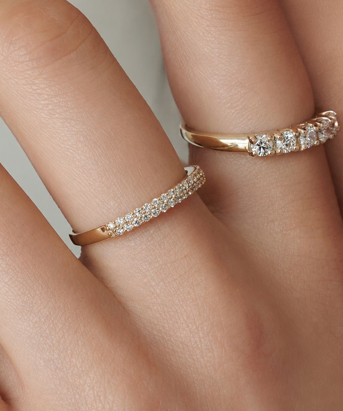 러비앤비(LOVEENB) [14K gold] 글램 랩다이아몬드 반지