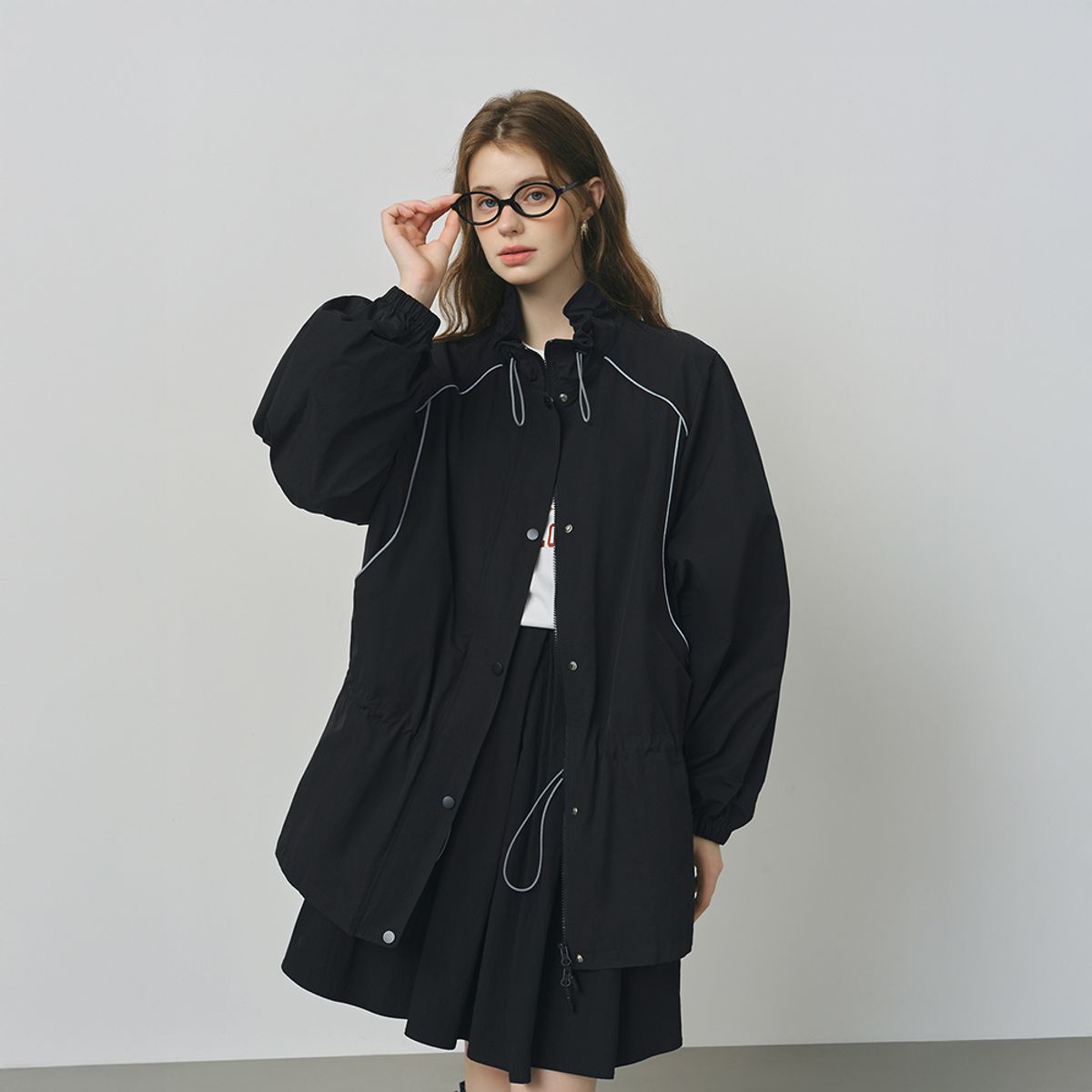 웬스데이딜라잇(WEDNESDAY DELIGHT) WD_Causal drawstring jacket