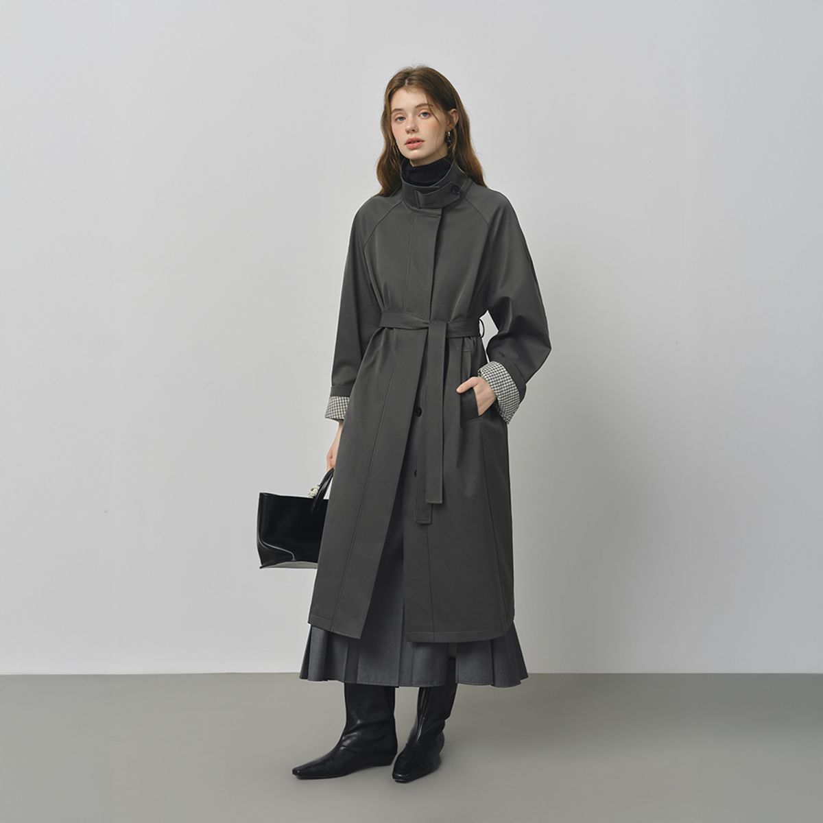 웬스데이딜라잇(WEDNESDAY DELIGHT) WD_Hidden button trench coat_2color