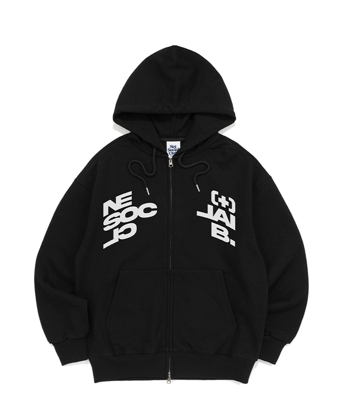 넷소셜클럽(NET SOCIAL CLUB) [기모선택] 넷 디바이드 후드 집업 (블랙)