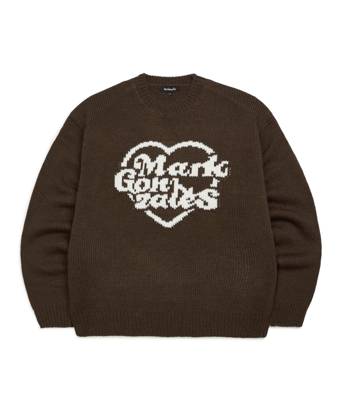 마크곤잘레스(MARK GONZALES) 하트컬렉션 그래픽 니트 - BROWN