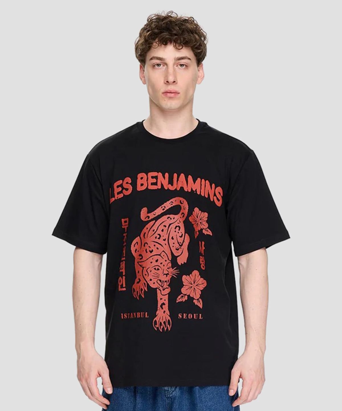 레 벤자민(LES BENJAMINS) (M) 릴렉스드 티셔츠 007 블랙 RELAXED TEE 007 BLACK