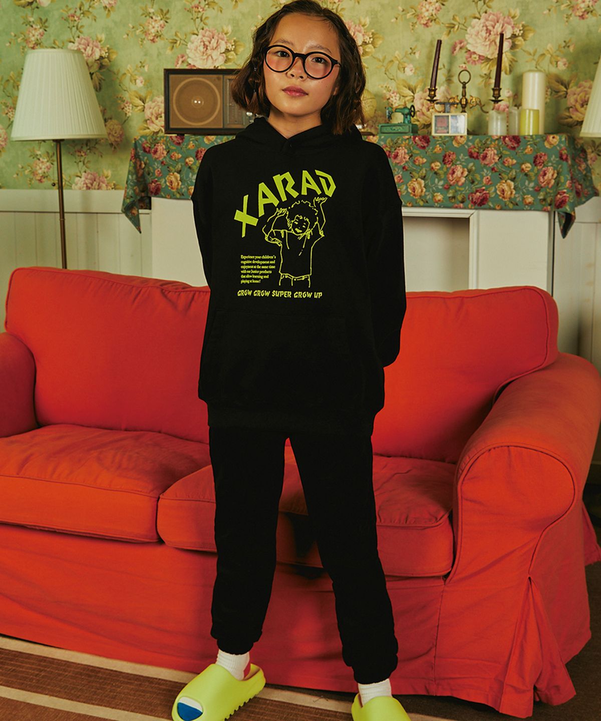자라드(XARAD) 그로우 후디 셋업_블랙