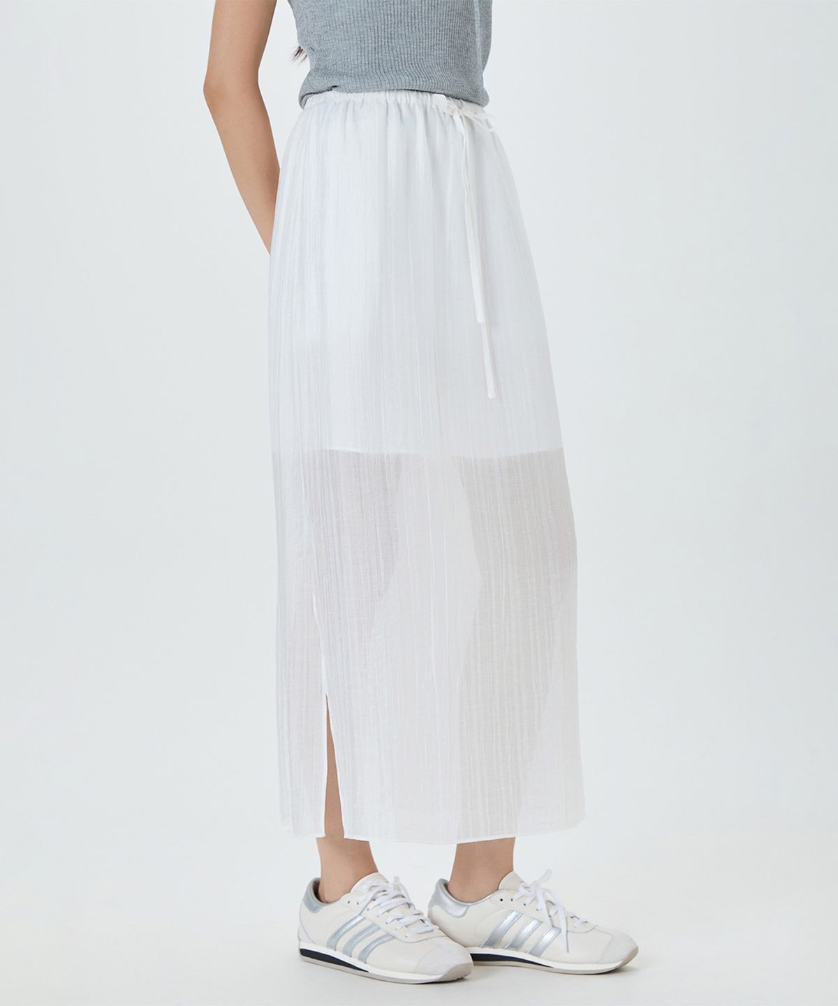 미쏘(MIXXO) 밴딩 롱 스커트_MIWWHF926C