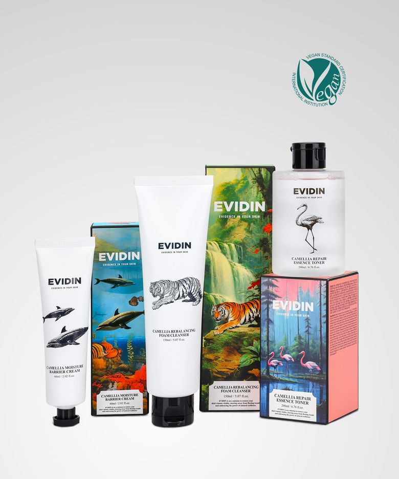 까멜리아 화잘먹 세트(폼클렌저 150ml+토너 200ml+크림 60ml)