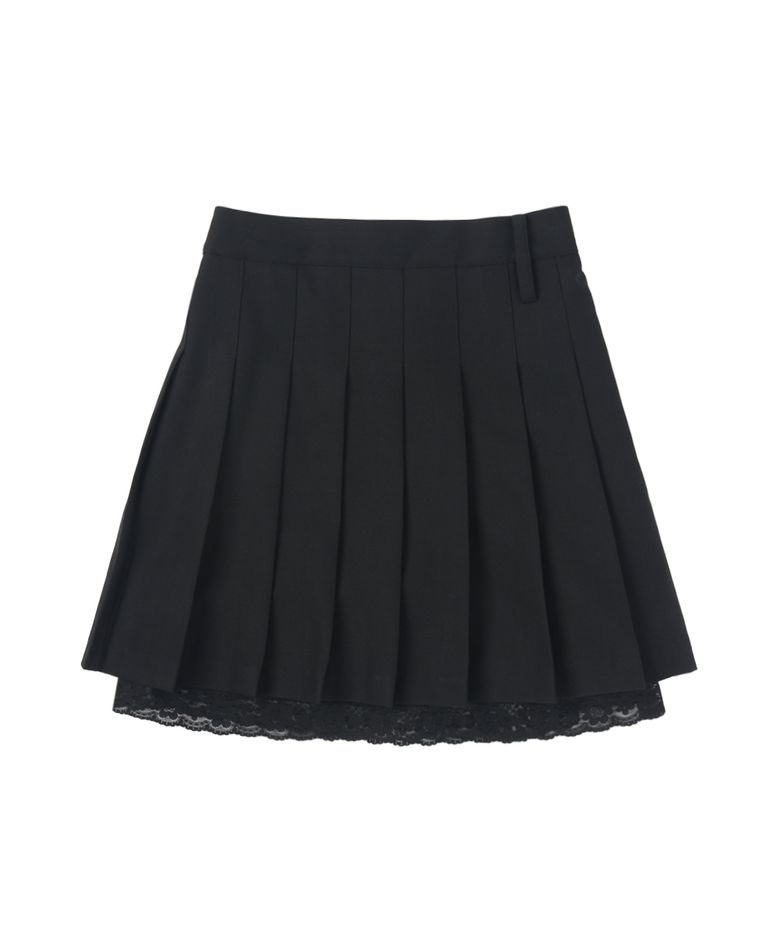 STAGE Pleats Skirt - Black