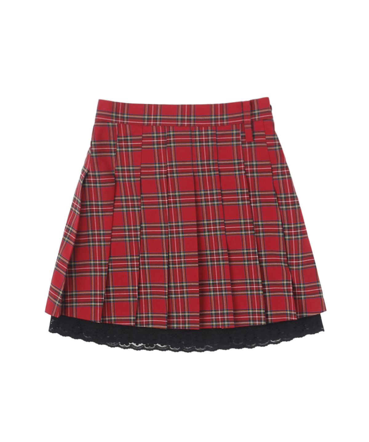 써넥트(SUNNECT) STAGE Pleats Skirt - Red