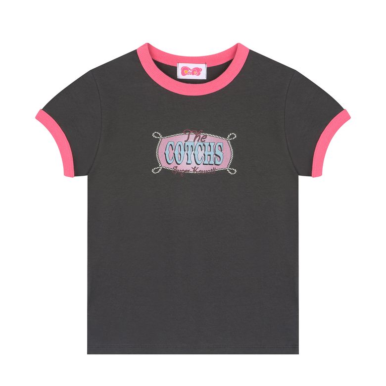 COTCHS ROPE LOGO RINGER TOP (GIRLS)