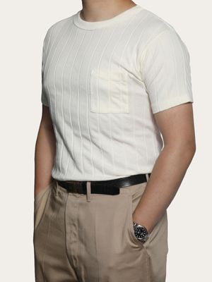 lot. 105 슬림 포켓 반팔 티셔츠