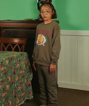 브렉퍼스트 스웻셔츠 셋업_모카