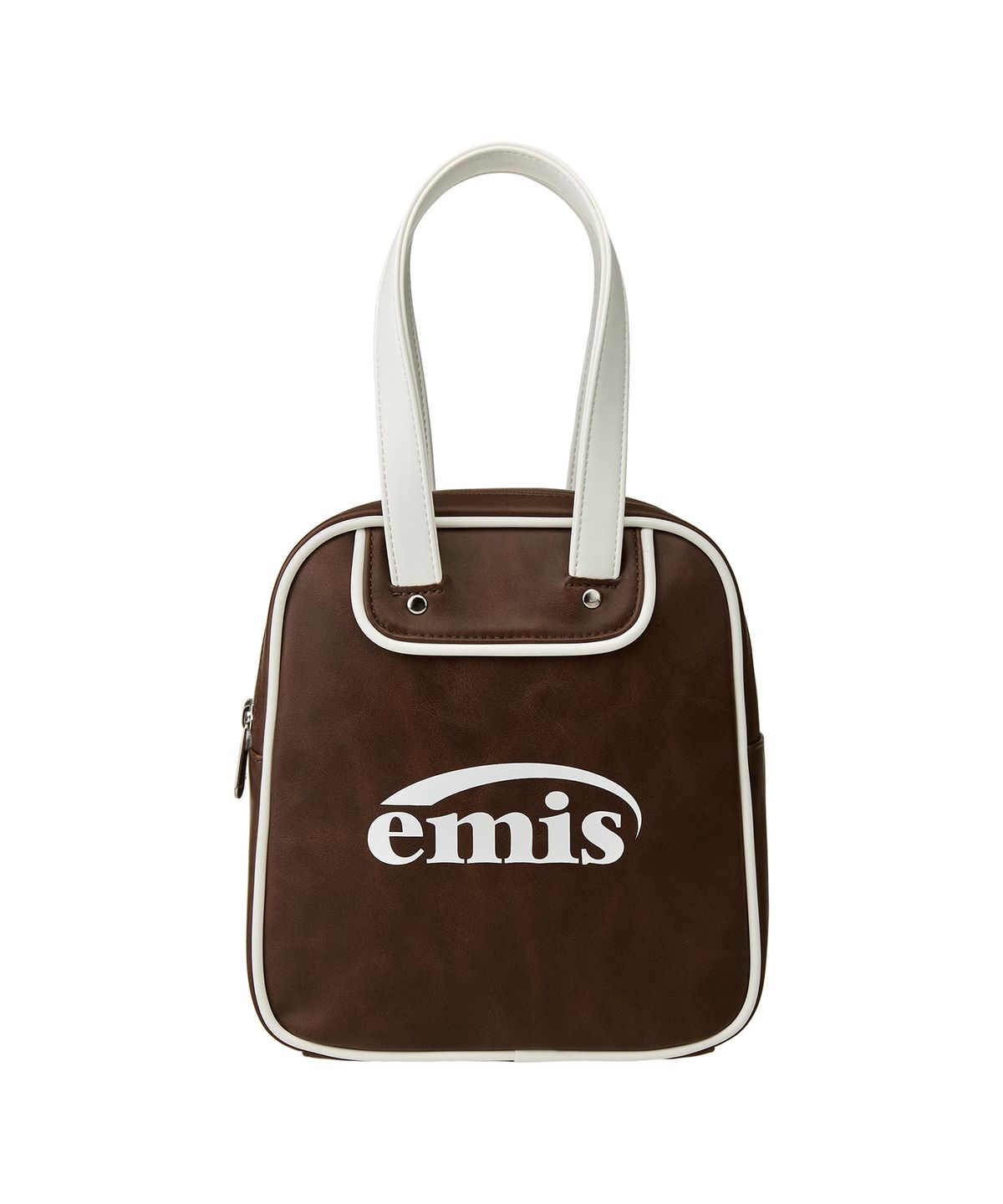 이미스(EMIS) VINTAGE SQUARE BOWLING BAG-BROWN