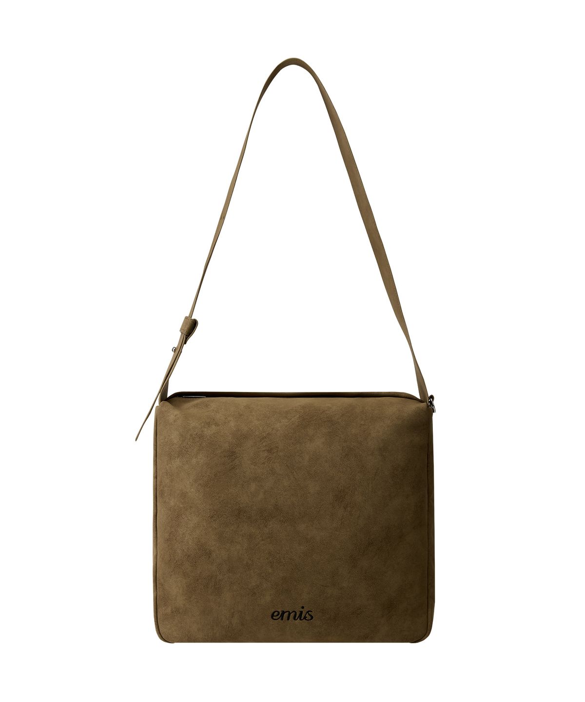 이미스(EMIS) WIDE STRAP SHOULDER BAG-CAMEL