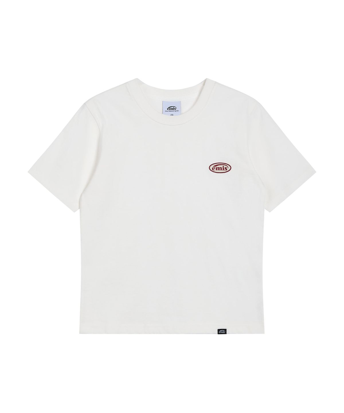 이미스(EMIS) (W) RUBBER PATCH T-SHIRT-WHITE