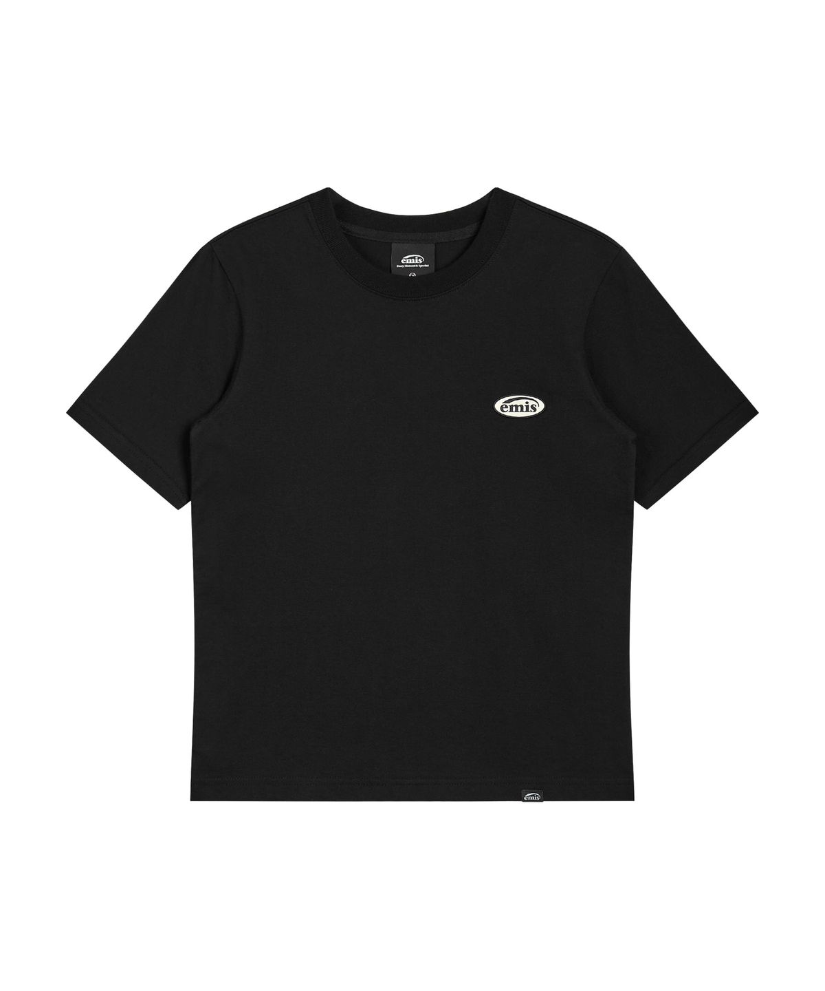 이미스(EMIS) (W) RUBBER PATCH T-SHIRT-BLACK