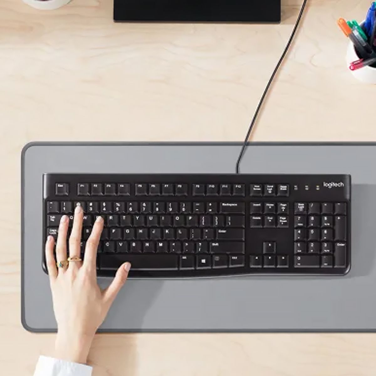 로지텍(LOGITECH) 로지텍코리아 공식 K120 키스킨포함 유선키보드