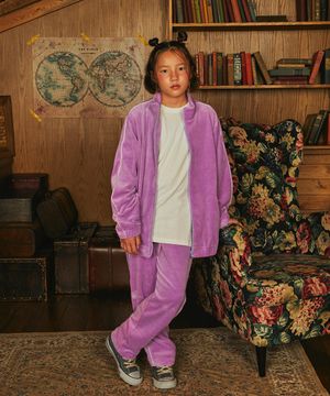 벨루어 트레이닝 셋업_바이올렛