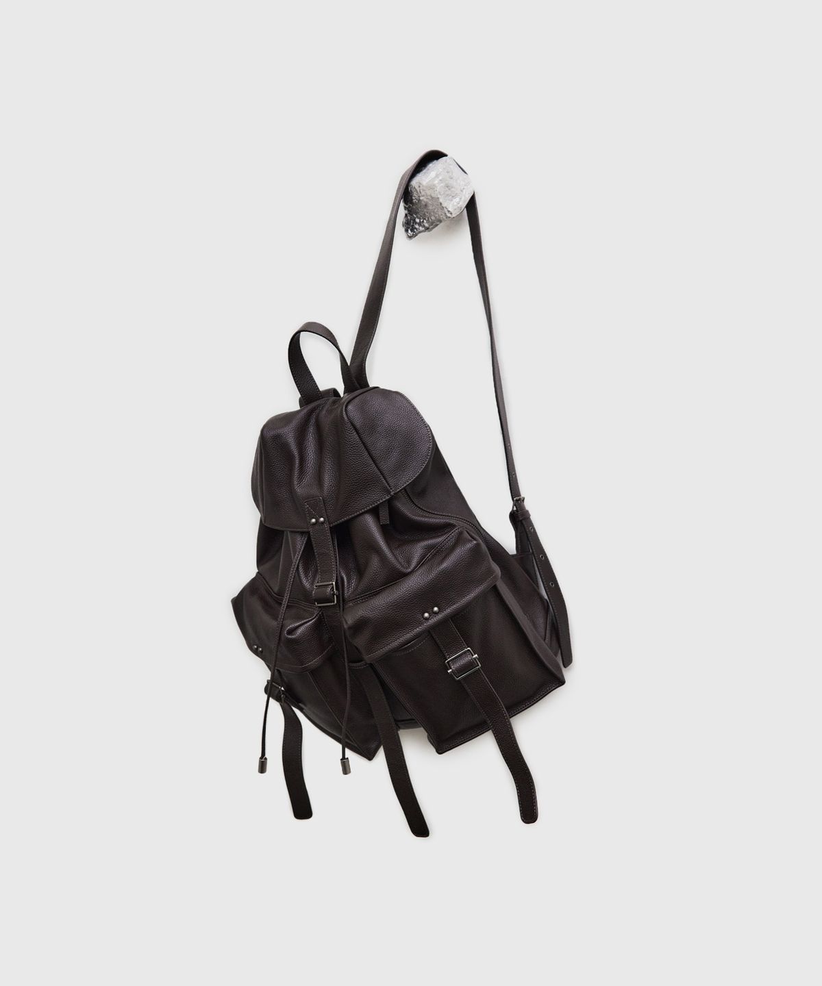 유스(YOUTH) Leather Ruck Sack - Brown