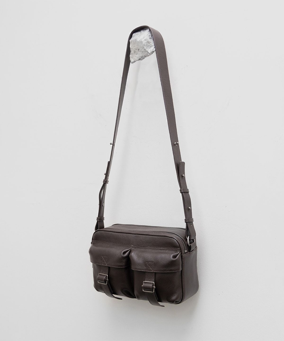 유스(YOUTH) Leather Camera Bag - Brown