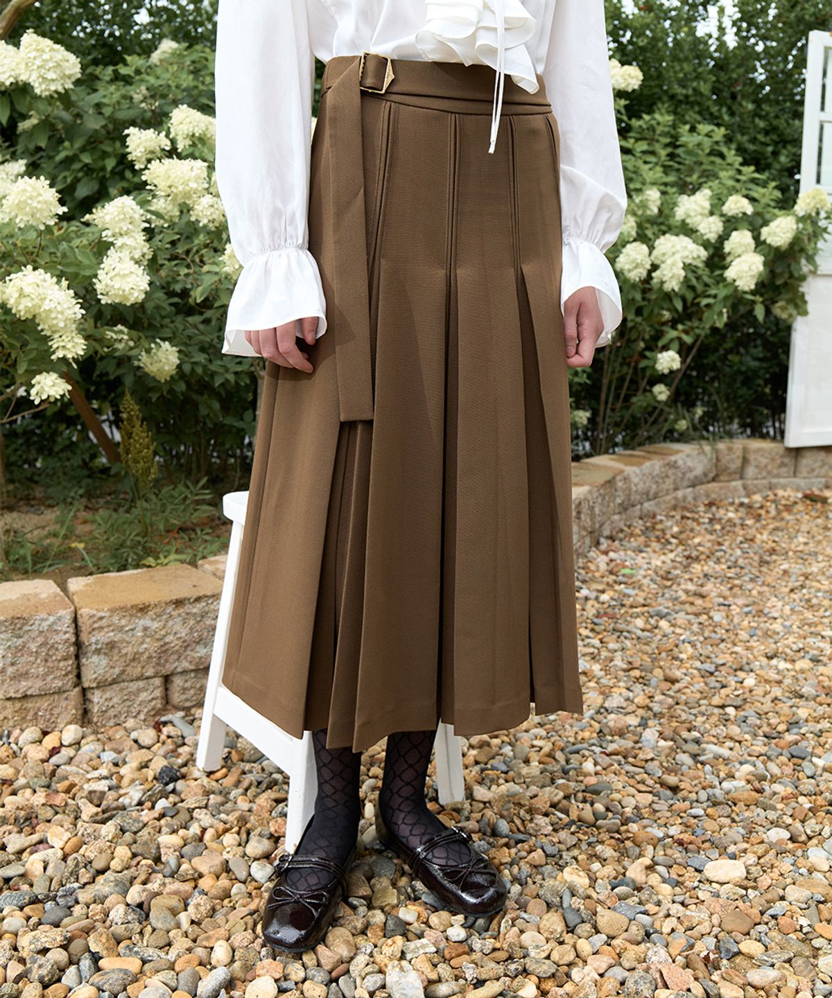 락피쉬웨더웨어(ROCKFISH WEATHERWEAR) PLEATS SKIRT - 3 colors