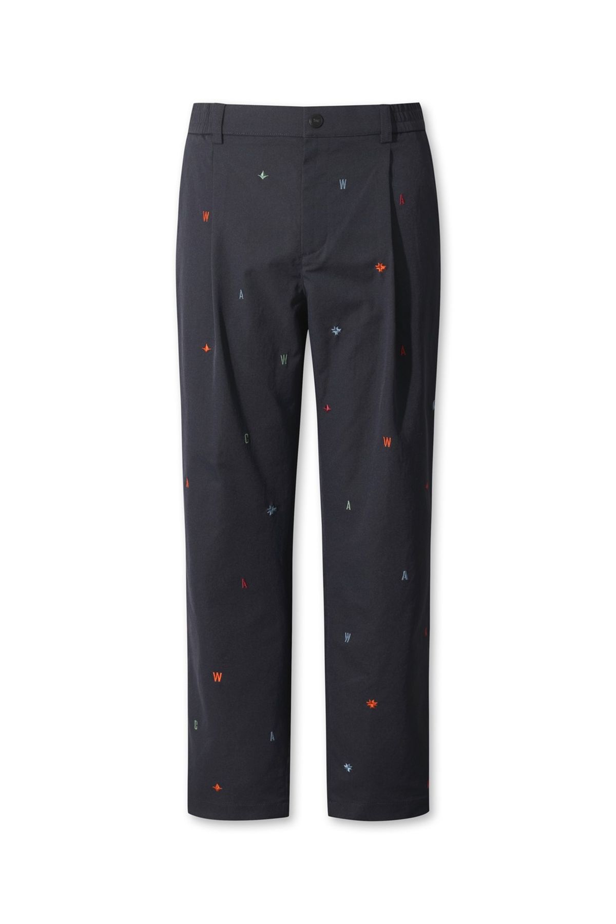 왁(WAAC) Men Embroidery Pants WMPNA25605NYD