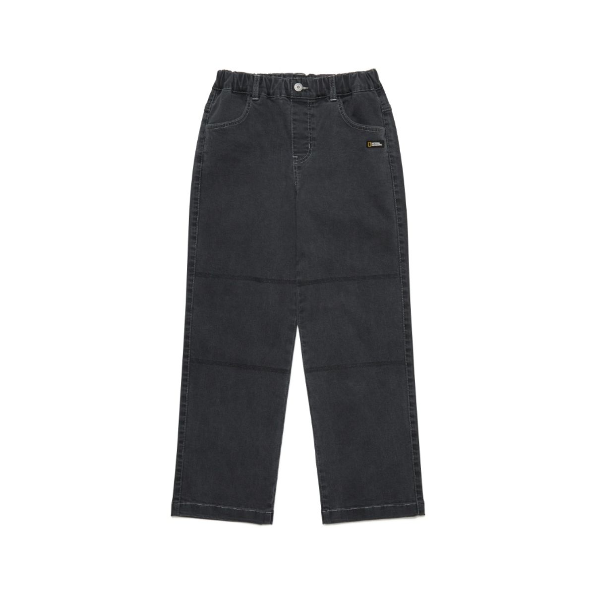 내셔널지오그래픽 키즈(NATIONAL GEOGRAPHIC KIDS) K253UPT040 스트레이트핏 데님 팬츠 CARBON BLACK