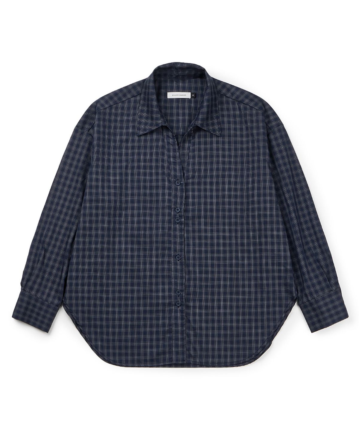 분더캄머(WNDERKAMMER) 80S CP V-neck Shirts_Navy
