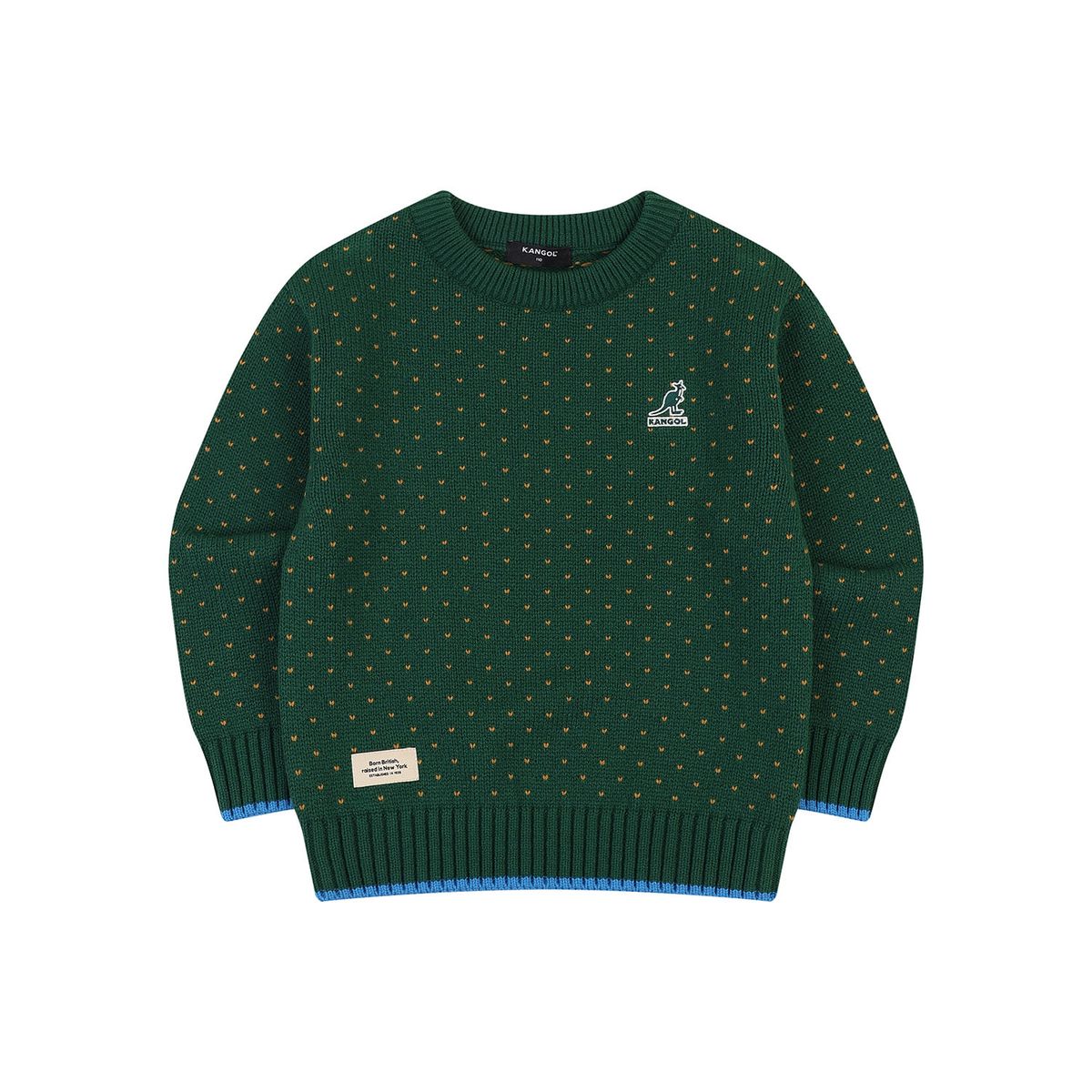 캉골키즈(KANGOL KIDS) 뉴 패턴 스웨터 RD 0101 그린