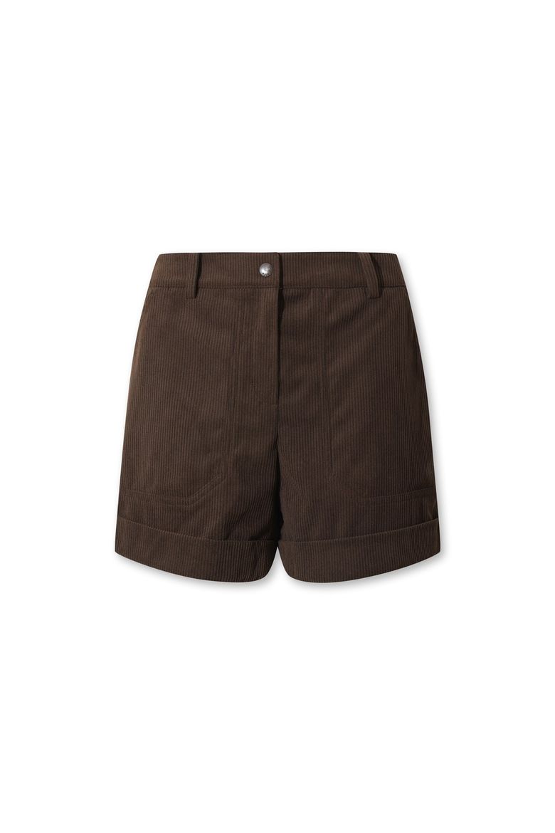 Women Corduroy half pants WWPNW25713BRD