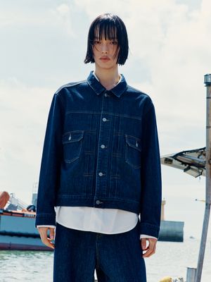 로우 데님 자켓