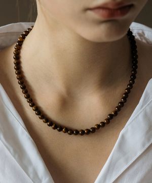 HON012 Gemstone Toggle Bar Necklace (2colors)