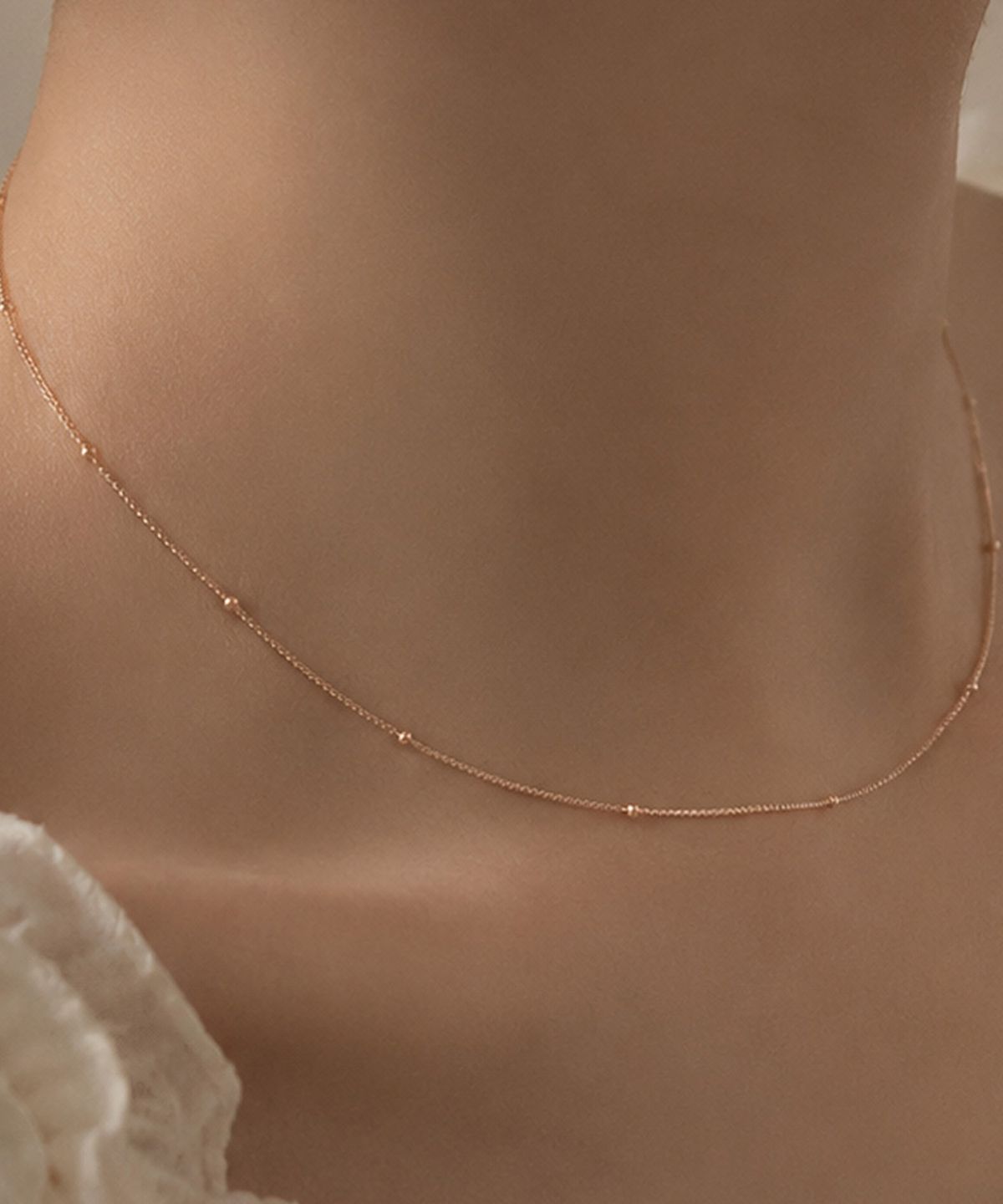 러비앤비(LOVEENB) [14K gold] 에밀리 볼 체인 목걸이