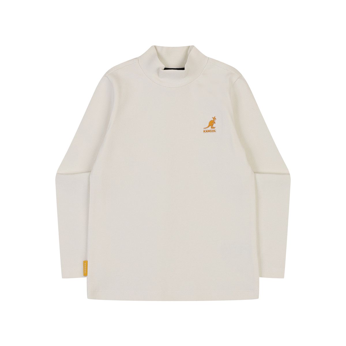 캉골키즈(KANGOL KIDS) 베이직 하프 터틀넥 티셔츠 RD 0002 아이보리