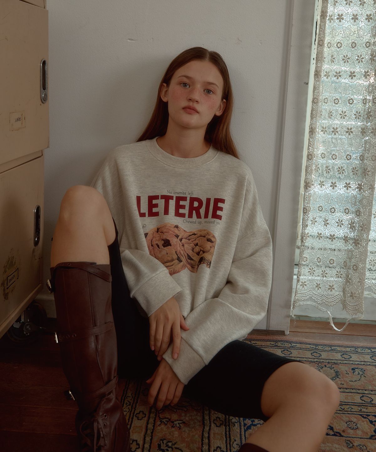 레터리(LETERIE) CRISPY COOKIE SWEATSHIRT_OATMEAL