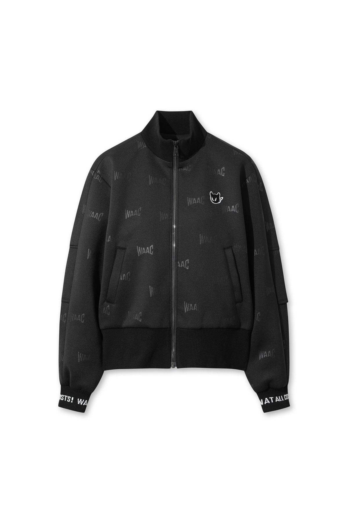 왁(WAAC) Women Jersey zip up jumper WWUAW25901BKX