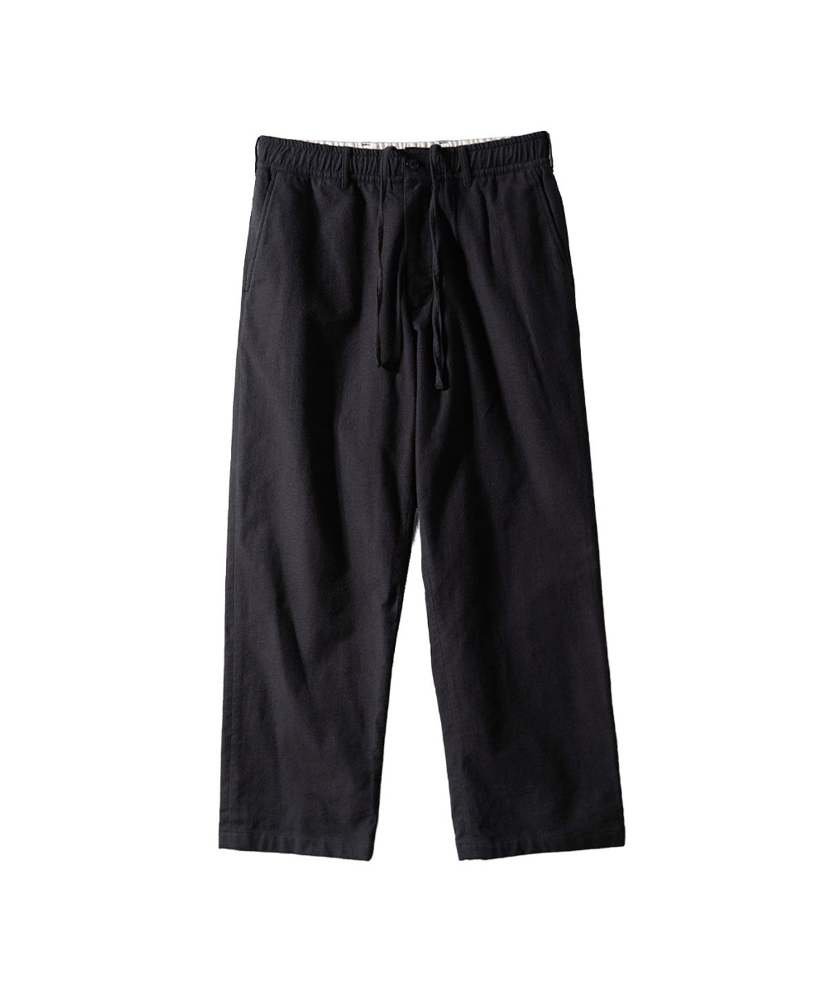 홀리선(HORLISUN) Cove Brushed Loose Pants Black