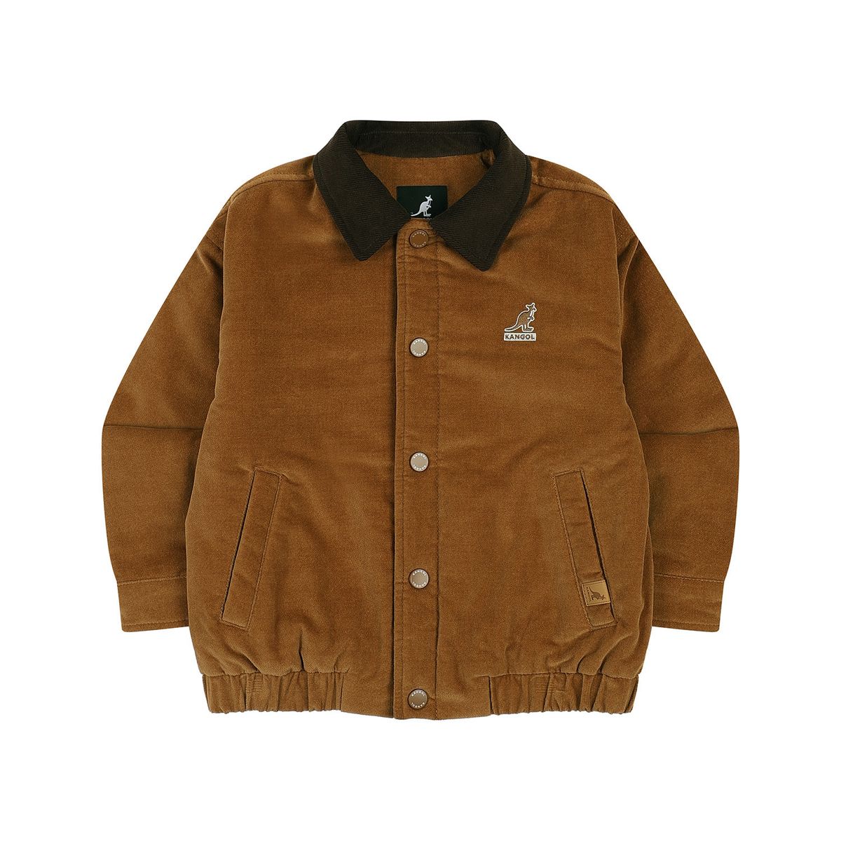 캉골키즈(KANGOL KIDS) 리브렉스 패디드 점퍼 RD 0104 브라운