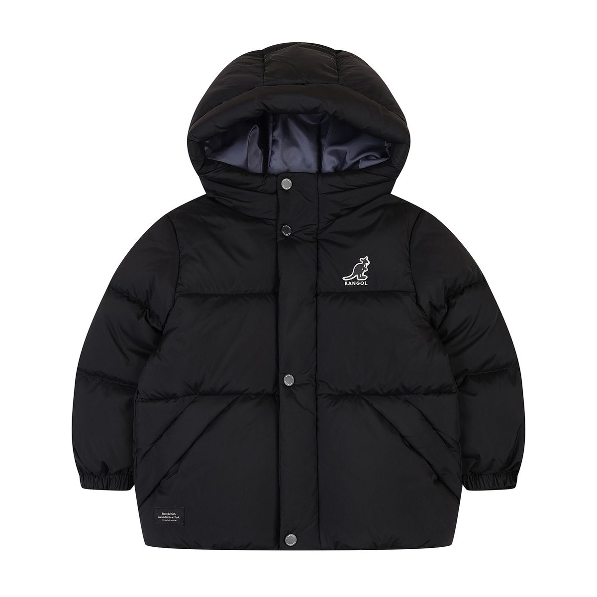캉골키즈(KANGOL KIDS) 키퍼 헤비 숏 다운 점퍼 RD 0003 블랙