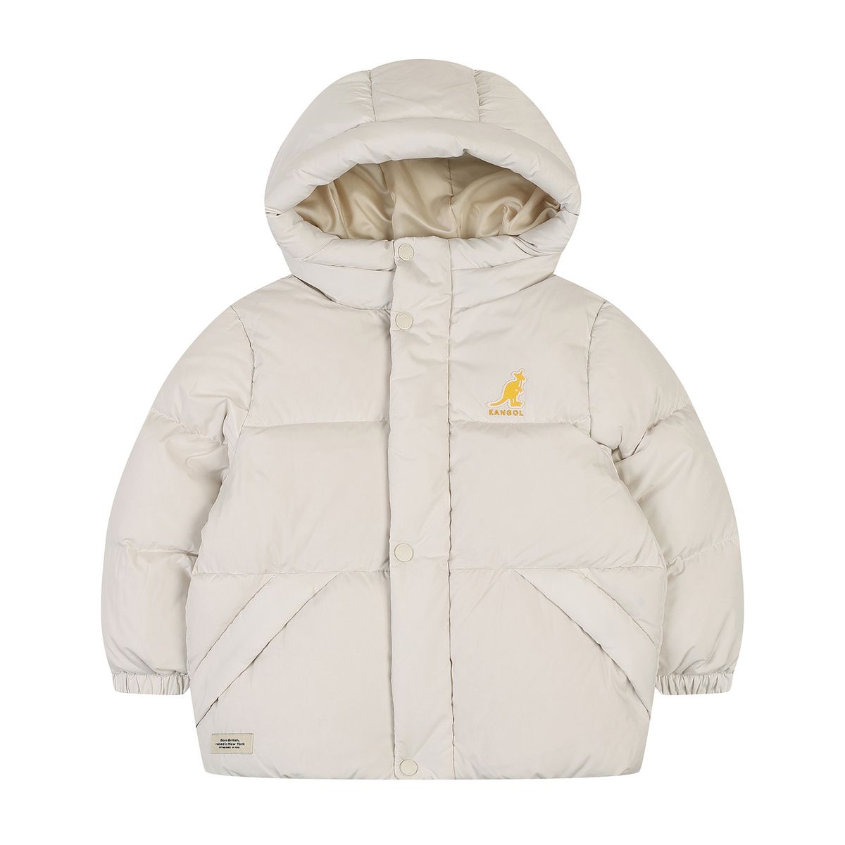 캉골키즈(KANGOL KIDS) 키퍼 헤비 숏 다운 점퍼 RD 0003 아이보리