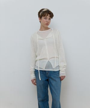STRING CARDIGAN_IVORY