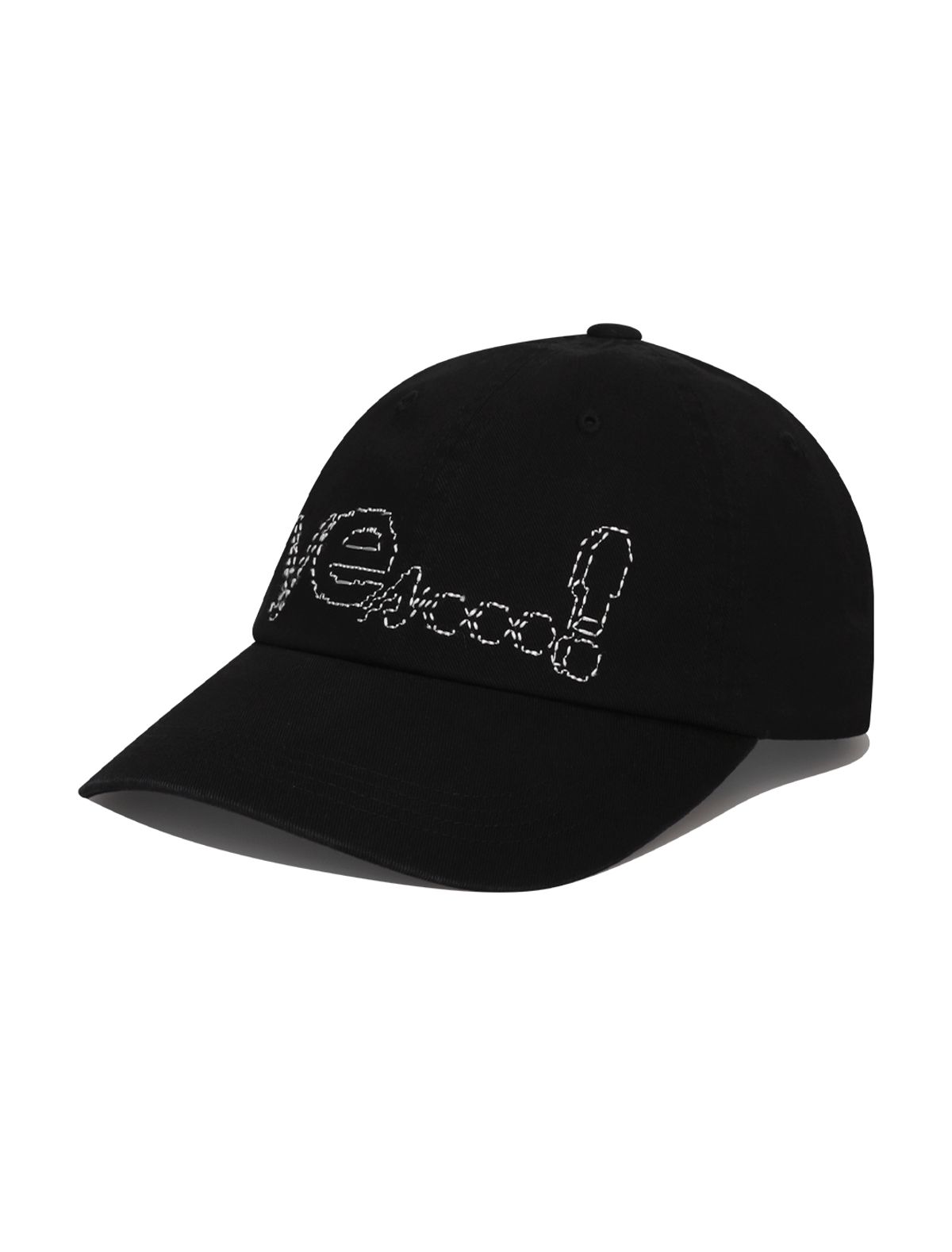 예스아이씨(YESEYESEE) Y.E.S Dotted Logo Cap Black