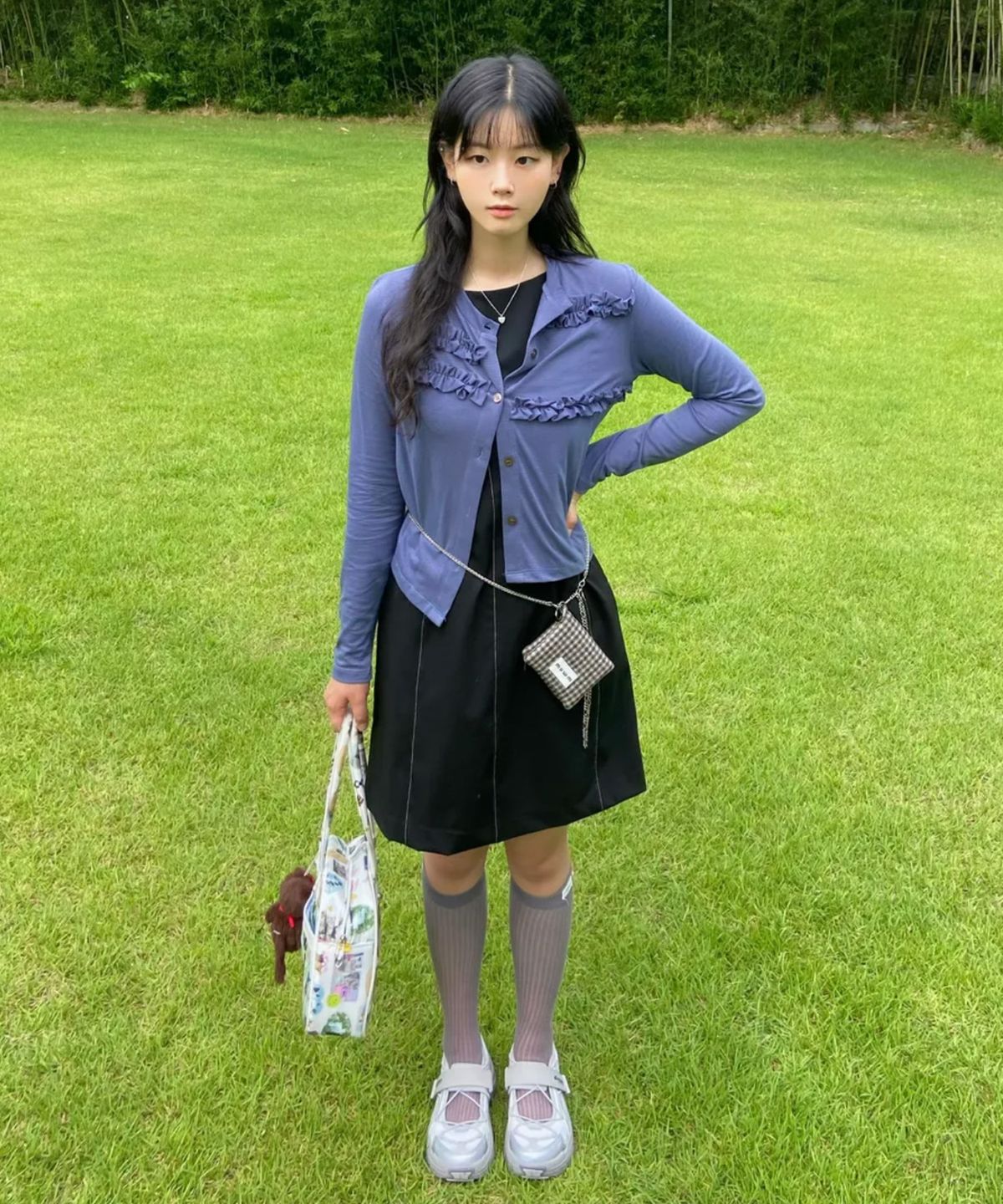 마조네(MA JOURNEE) STITCH SLEEVELESS DRESS_BLACK
